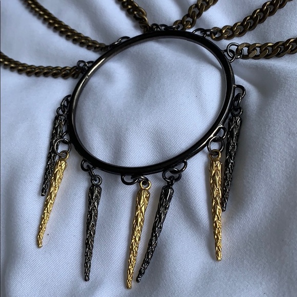 Fallon Chain link spike necklace - Picture 3 of 5